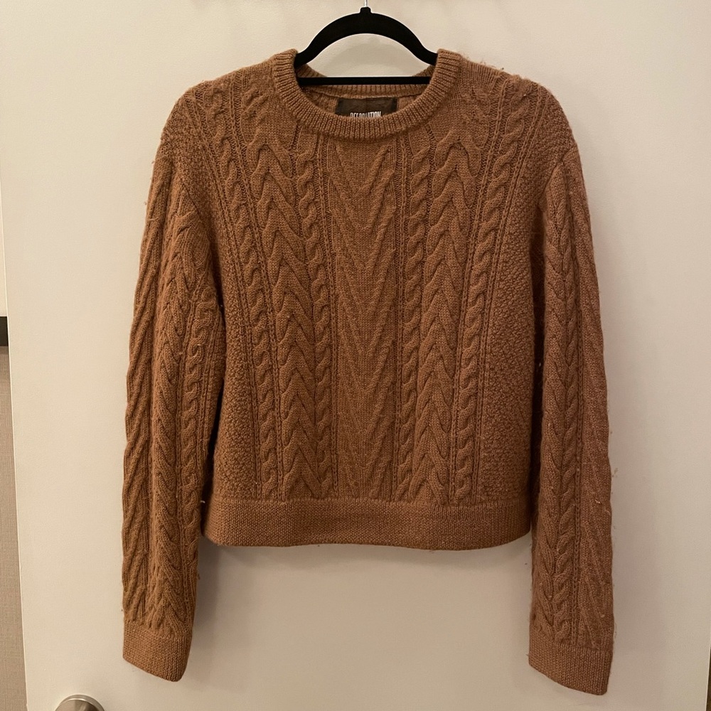 Reformation cropped sweater size small